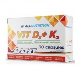 ALL NUTRITION VIT D3+K2 30CAP
