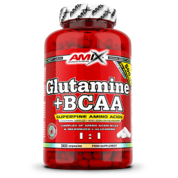 AMIX GLUTAMINA + BCAA 360 CAPS