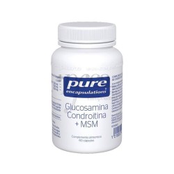 PURE ENCAPSULATIONS GLUCOSAMINA CONDROITINA + MSM 60 CAPSULAS