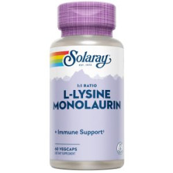 SOLARAY L-LYSINE MONOLAURIN - 60 CAPSULAS