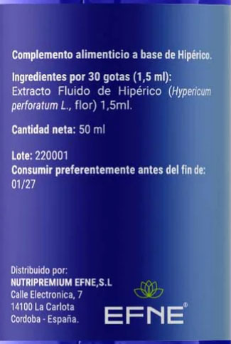 ingredientes hipericum efne